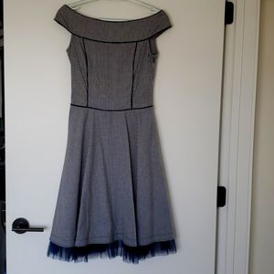 NWOT Barami Gingham Fit & Flare Dress